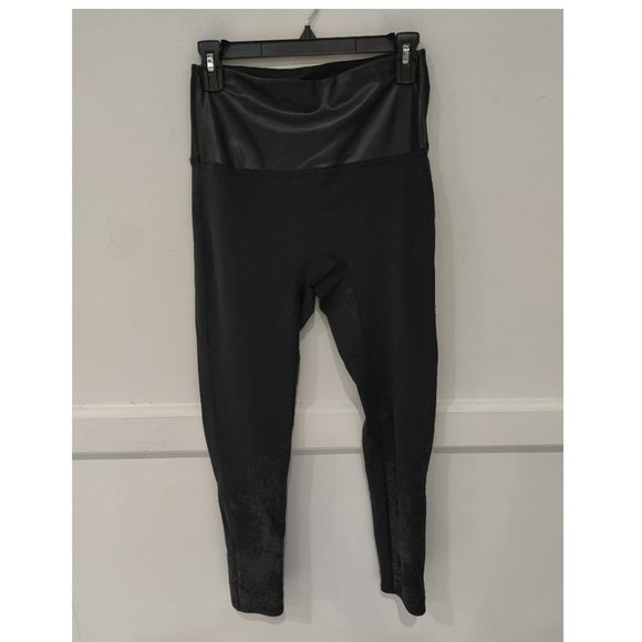 DEFECT Jane & Bleecker Women Faux Leather Hi Waist Legging Black Sz XL $70 VV045 - Picture 8 of 9